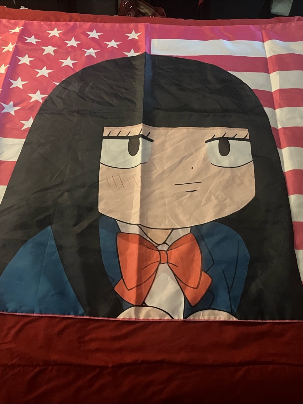 From Me to You Anime Sawako Kuronuma Custom made Pink American Flag